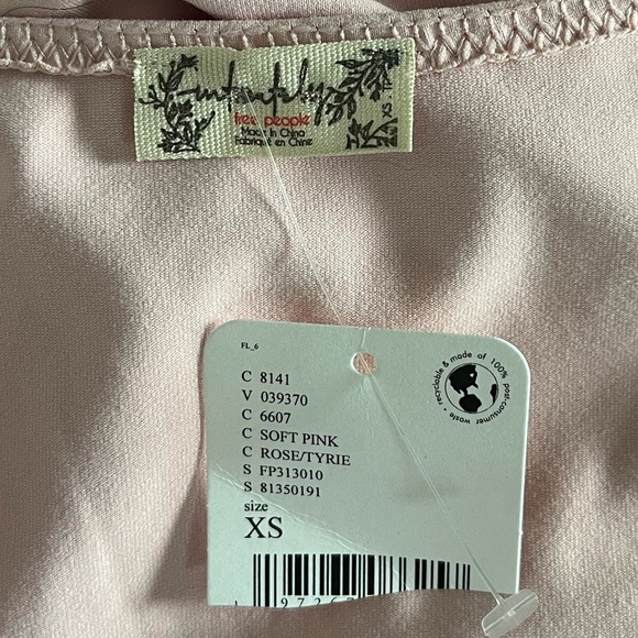 NWT FREE PEOPLE x INTIMATELY | Va Va Voop Bodysuit in Rose Heart Haze | Size XS - Picture 7 of 10